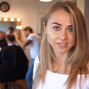 Long haircut hair colouring